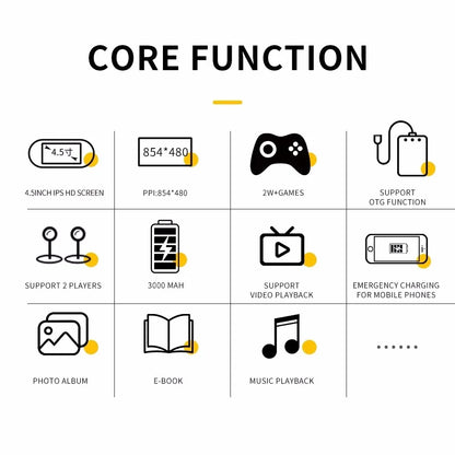 SF3000 Console de jeu vidéo Portable rétro système Linux 4.5 pouces 854*480 écran IPS 3000mAh lecteur vidéo de poche Portable jeux